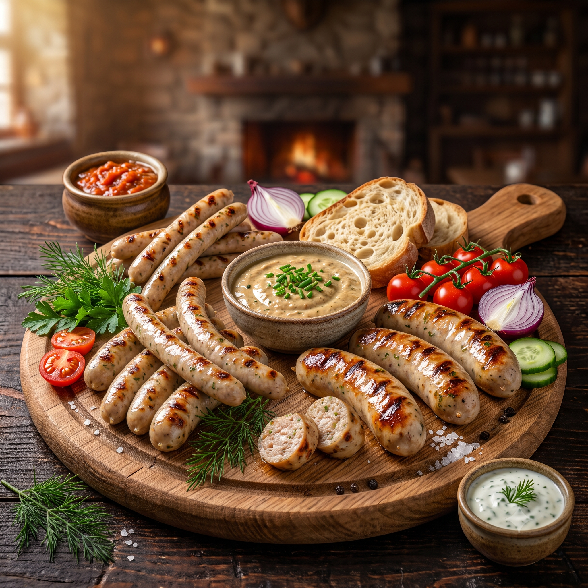 Cârnăciori de pui pentru picnic